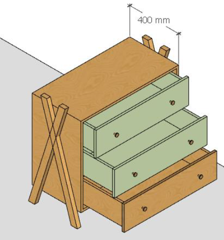 Commode 80 cm DUNA