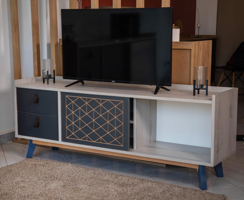 Meuble TV Lylia gris